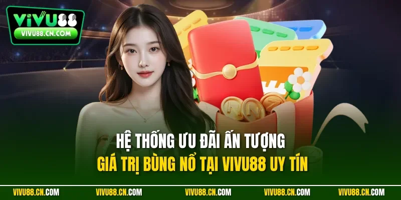 Hệ thống ưu đãi ấn tượng giá trị bùng nổ tại VIVU88 uy tín