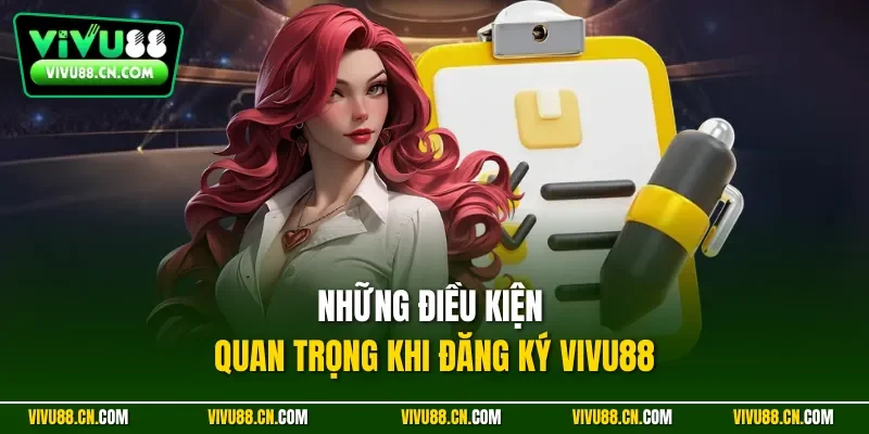 Những điều kiện quan trọng khi đăng ký VIVU88